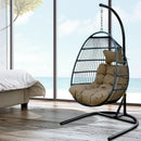 egg shape SINGLE SWING chair for garden patio - Atlantic Fine Furniture Inc