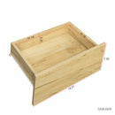 MDF UP And Down WALL-MOUNTED TV Cabinet With Three Drawers & LED Lights,OAK - Atlantic Fine Furniture Inc