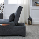 [Video] Welike 24.5"W Sleeper sofa bed, convertible chair 4 in 1 multifunctional folding sleeper sofa bed pull out sleeper sofa bed with adjustable backrest, single bed chair for small spaces - Atlantic Fine Furniture Inc