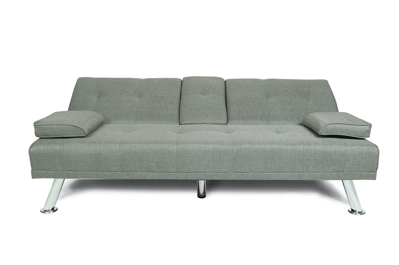 FUTON SOFA BED SLEEPER LIGHT GREY FABRIC（W22319412、W22332866）