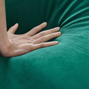 [VIDEO provided]55" Modern Velvet Sofa with Pull-Out Sleeper Bed with 2 Pillows Adjustable Backrest for Small Spaces Green - Atlantic Fine Furniture Inc