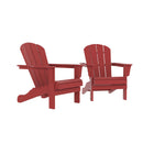 HDPE Adirondack Chair, Red, Set of 2 - Atlantic Fine Furniture Inc