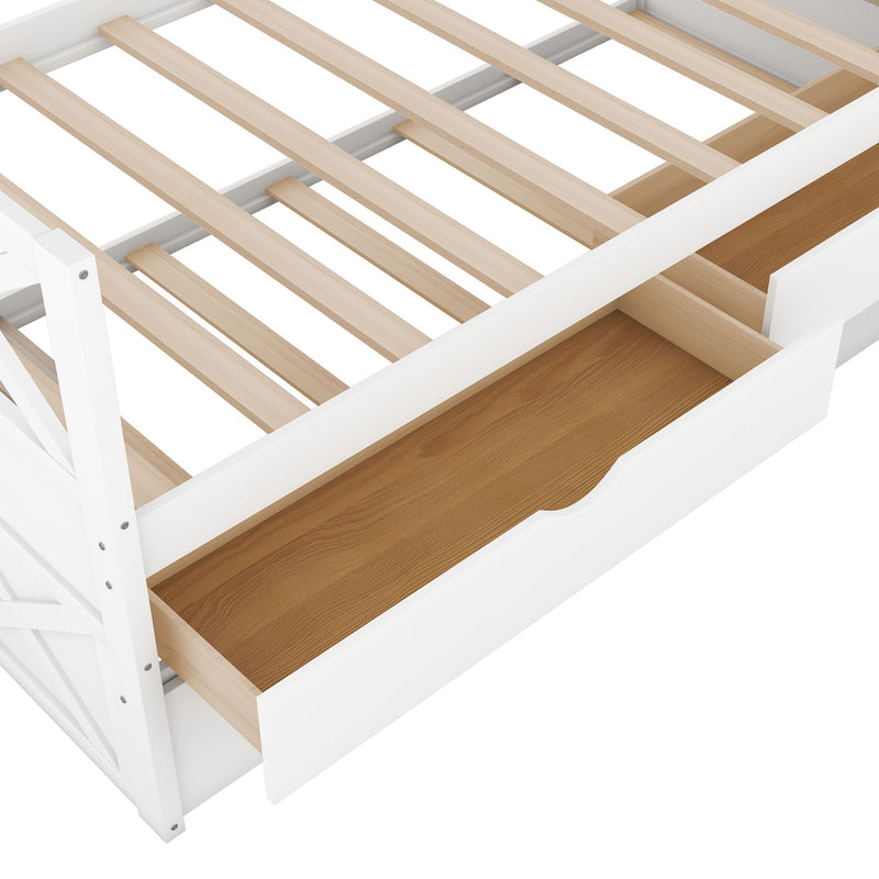 Multi Functional Daybed With Drawers And Trundle, White