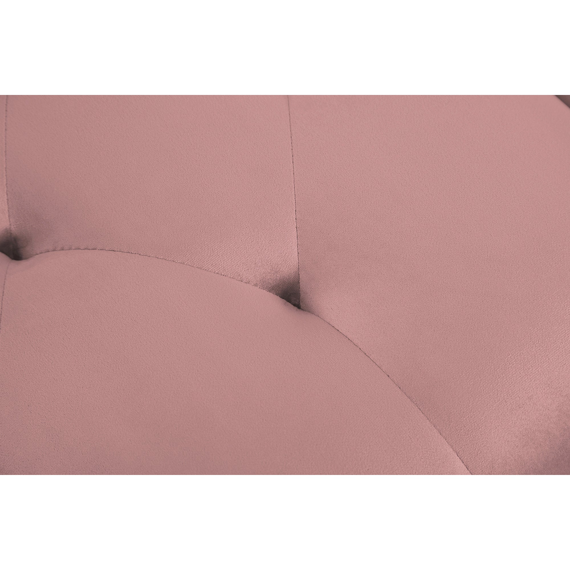 Convertible Sofa bed sleeper Pink velvet (same as W223S01595。Size difference, See Details in page.) - Atlantic Fine Furniture Inc