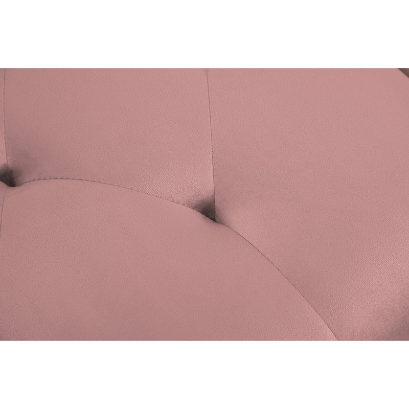 Convertible Sofa bed sleeper Pink velvet (same as W223S01595。Size difference, See Details in page.)