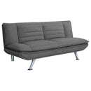 Julian - Upholstered Tufted Convertible Sofa Bed - Gray - Atlantic Fine Furniture Inc
