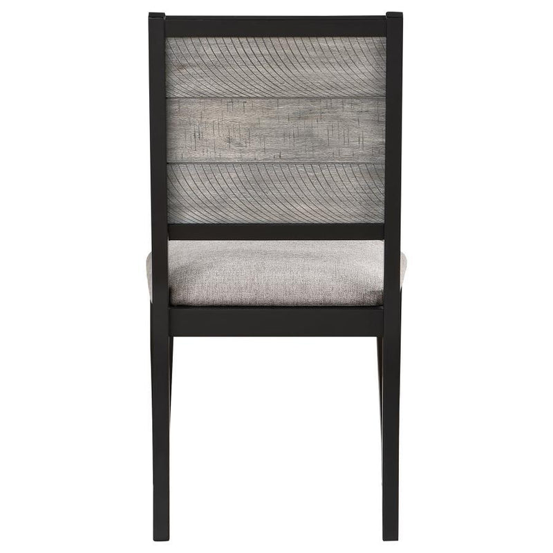 Elodie - Wood Dining Side Chair (Set of 2) - Gray And Black