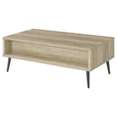 Welsh - 1-Drawer Engineered Wood Coffee Table Antique Pine - Distressed Pine - Atlantic Fine Furniture Inc