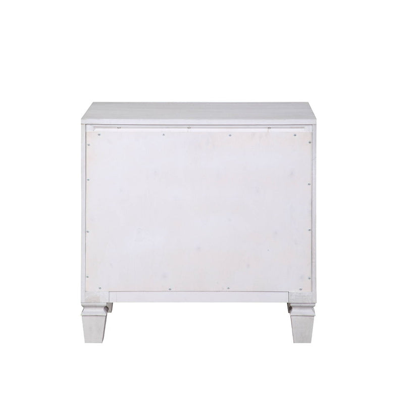 Katia - Nightstand - Rustic Gray & White Finish