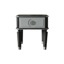 House - Beatrice End Table - Charcoal & Light Gray Finish - Atlantic Fine Furniture Inc