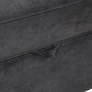 Linen Upholstered Sleeper Bed , Pull Out Sofa Bed Couch attached two throw pillows,Dual USB Charging Port and Adjustable Backrest for Living Room Space，Black - Atlantic Fine Furniture Inc