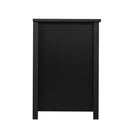 Classic 4 Cubby Fireplace TV Stand , Black - Atlantic Fine Furniture Inc