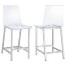 Juelia - Chrome Stools (Set of 2) - Atlantic Fine Furniture Inc