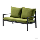 Helice Outdoor Conversation Aluminum 4 Piece Sofa Sets with Cushions - Atlantic Fine Furniture Inc