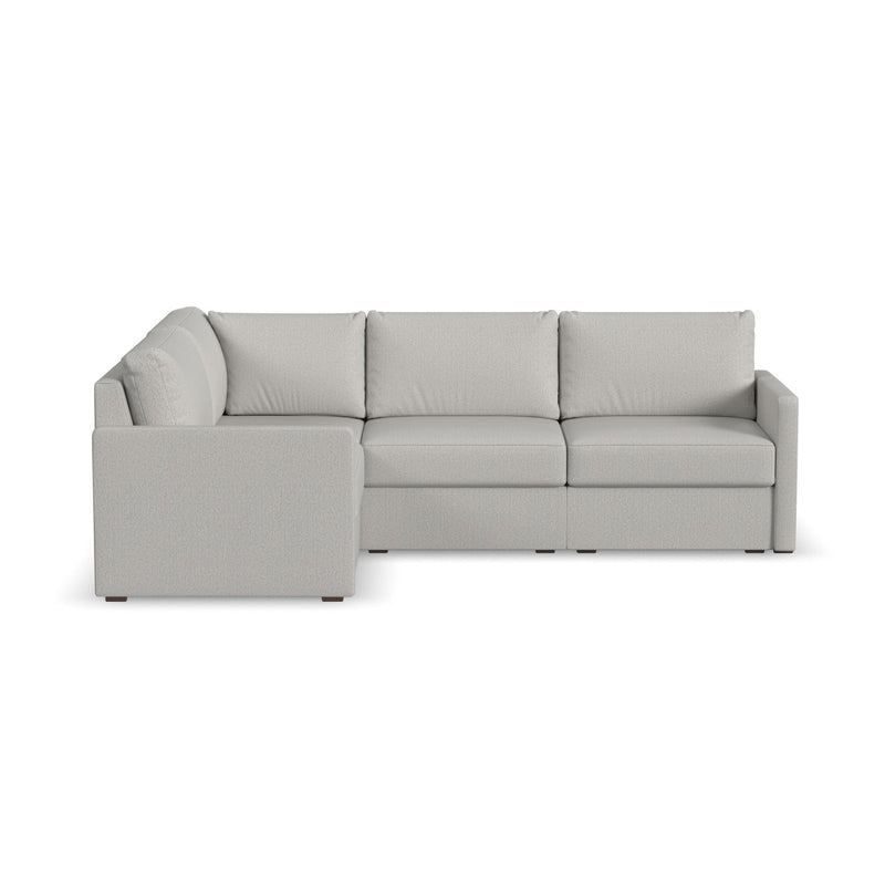 Flex - 4-Seat Sectional With Narrow Arm - Silver