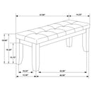 Dalila - Tufted Upholstered Dining Bench
