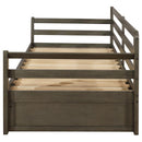 Sorrento - 2-Drawer Twin Long Daybed With Extension Trundle - Gray - Atlantic Fine Furniture Inc