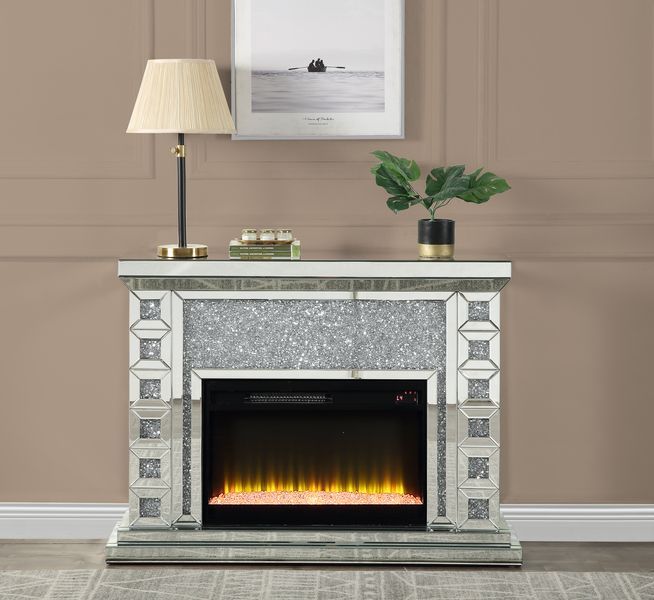 Noralie - Fireplace - Mirrored - 35"