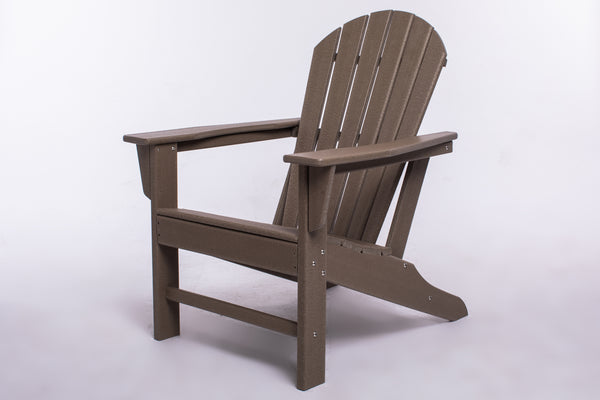 UM HDPE Resin Wood Adirondack Chair - Dark Brown - Atlantic Fine Furniture Inc