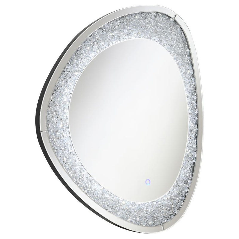 Mirage - Acrylic Crystals Inlay Wall Mirror With Led Lights