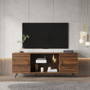 TV Stand Mid-Century Wood Modern Entertainment Center Adjustable Storage Cabinet TV Console for Living Room - Atlantic Fine Furniture Inc