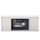 The television cabinet with an electronic fireplace，with Farmhouse Sliding Barn Door ,for TV up to +65 Inch Flat Screen Media Console Table Storage Cabinet Wood Entertainment Center Sturdy - Atlantic Fine Furniture Inc