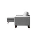 88" Reversible Pull out Sleeper Sectional Storage Sofa Bed,Corner sofa-bed with Storage Chaise Left/Right Handed Chaise - Atlantic Fine Furniture Inc