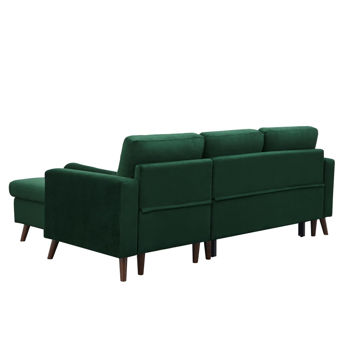 88" Reversible Pull out Sleeper Sectional Storage Sofa Bed,Corner sofa-bed with Storage Chaise Left/Right Handed Chaise - Atlantic Fine Furniture Inc
