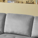 88" Reversible Pull out Sleeper Sectional Storage Sofa Bed,Corner sofa-bed with Storage Chaise Left/Right Handed Chaise - Atlantic Fine Furniture Inc