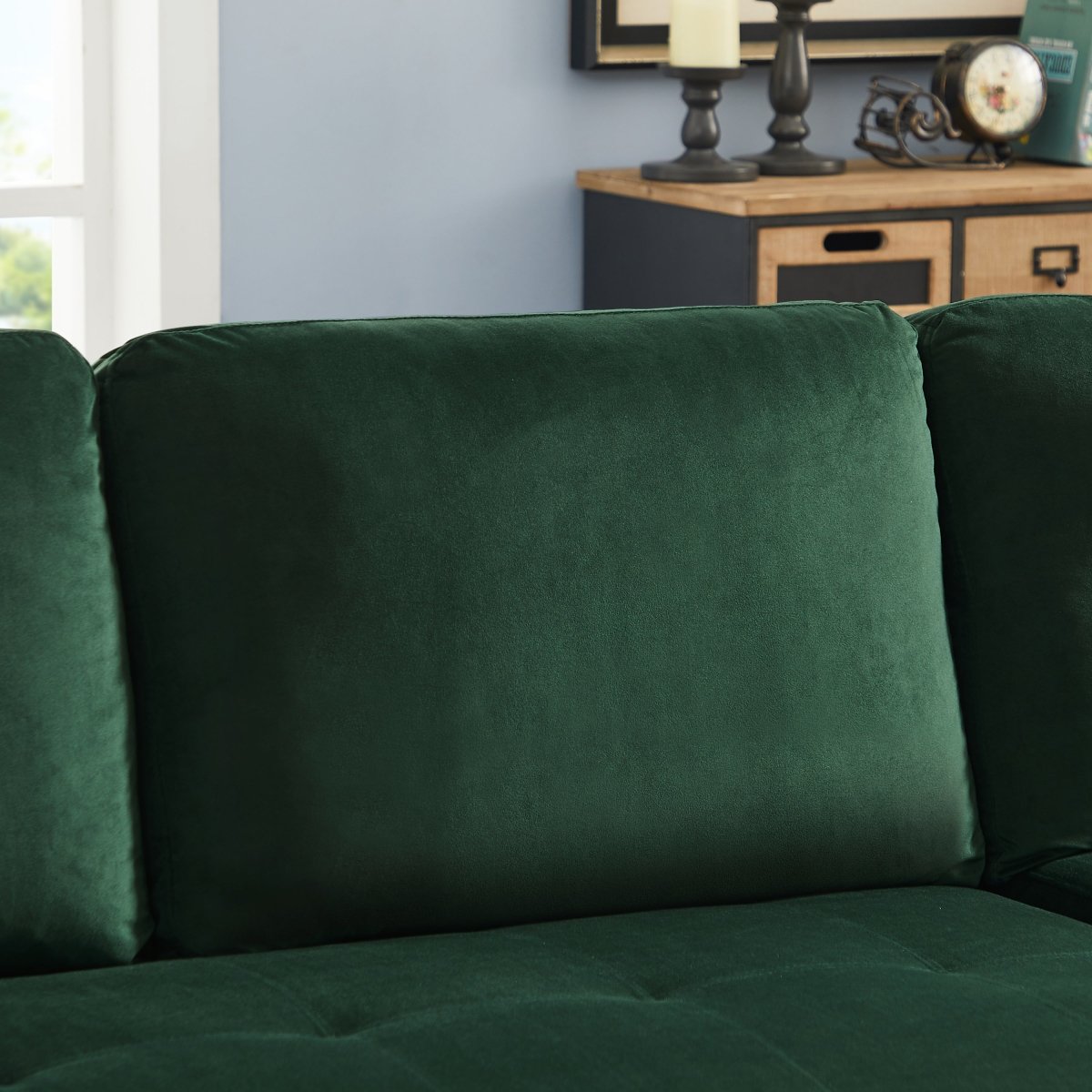 88" Reversible Pull out Sleeper Sectional Storage Sofa Bed,Corner sofa-bed with Storage Chaise Left/Right Handed Chaise - Atlantic Fine Furniture Inc