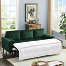 88" Reversible Pull out Sleeper Sectional Storage Sofa Bed,Corner sofa-bed with Storage Chaise Left/Right Handed Chaise - Atlantic Fine Furniture Inc