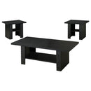 Rodez - 3 Piece Engineered Wood Coffee Table Set - Black Oak - Atlantic Fine Furniture Inc