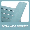 TALE Adirondack Chair Backyard Furniture Painted Seating with Cup Holder All-Weather and Fade-Resistant Plastic Wood for Lawn Outdoor Patio Deck Garden Porch Lawn Furniture Chairs Blue - Atlantic Fine Furniture Inc