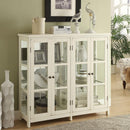 Sable - 4 Door Wood Accent Storage Display Cabinet - Off White - Atlantic Fine Furniture Inc