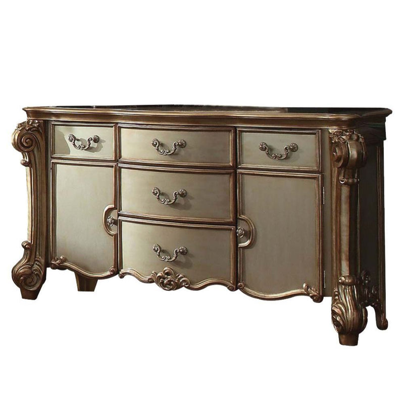 Create an elegant, traditional design in your bedroom with the Vendome dresser.