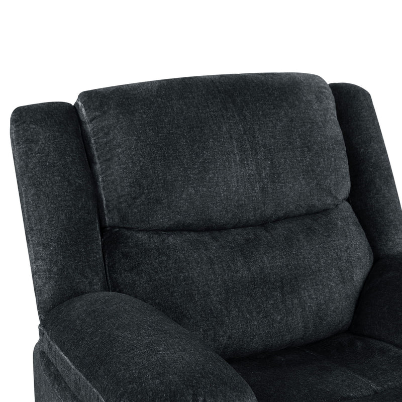 Home Theater Seating Manual Reclining Sofa For Living Room, Bedroom, Dark Blue