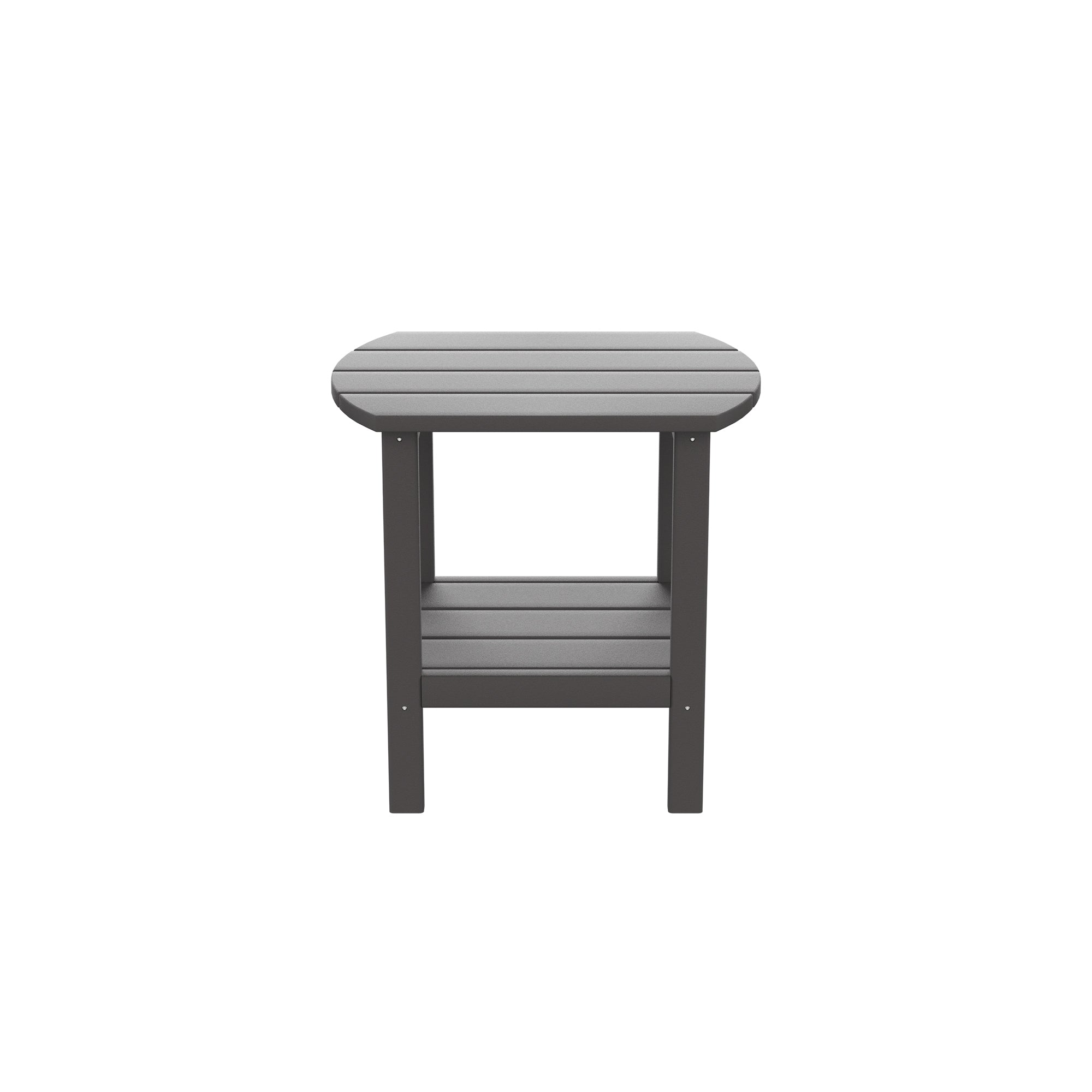 HDPE side table,adirondack table,porch table, patio table for outdoor and pool Gray - Atlantic Fine Furniture Inc