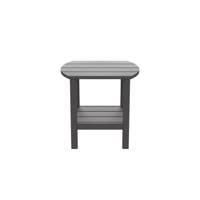 HDPE side table,adirondack table,porch table, patio table for outdoor and pool Gray - Atlantic Fine Furniture Inc