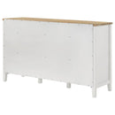 Hollis - 2 Door Dining Sideboard Buffet Storage Cabinet - White - Atlantic Fine Furniture Inc