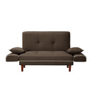 RELAX LOUNGE SOFA BED SLEEPER WITH 2PILLOWS BROWN FABRIC - Atlantic Fine Furniture Inc