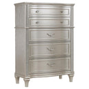 Evangeline - 6-Drawer Bedroom Chest - Silver Oak - Atlantic Fine Furniture Inc