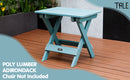 TALE Adirondack Portable Folding Side Table Square All-Weather and Fade-Resistant Plastic Wood Table Perfect for Outdoor Garden, Beach, Camping, Picnics Blue - Atlantic Fine Furniture Inc