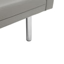 Square arm sleeper sofa GREY PU ***Not available for sale on Walmart*** - Atlantic Fine Furniture Inc