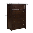 Classic Rich Brown 4 Pieces Queen Bedroom Set (Queen Bed + Nightstand*2+ Chest) - Atlantic Fine Furniture Inc