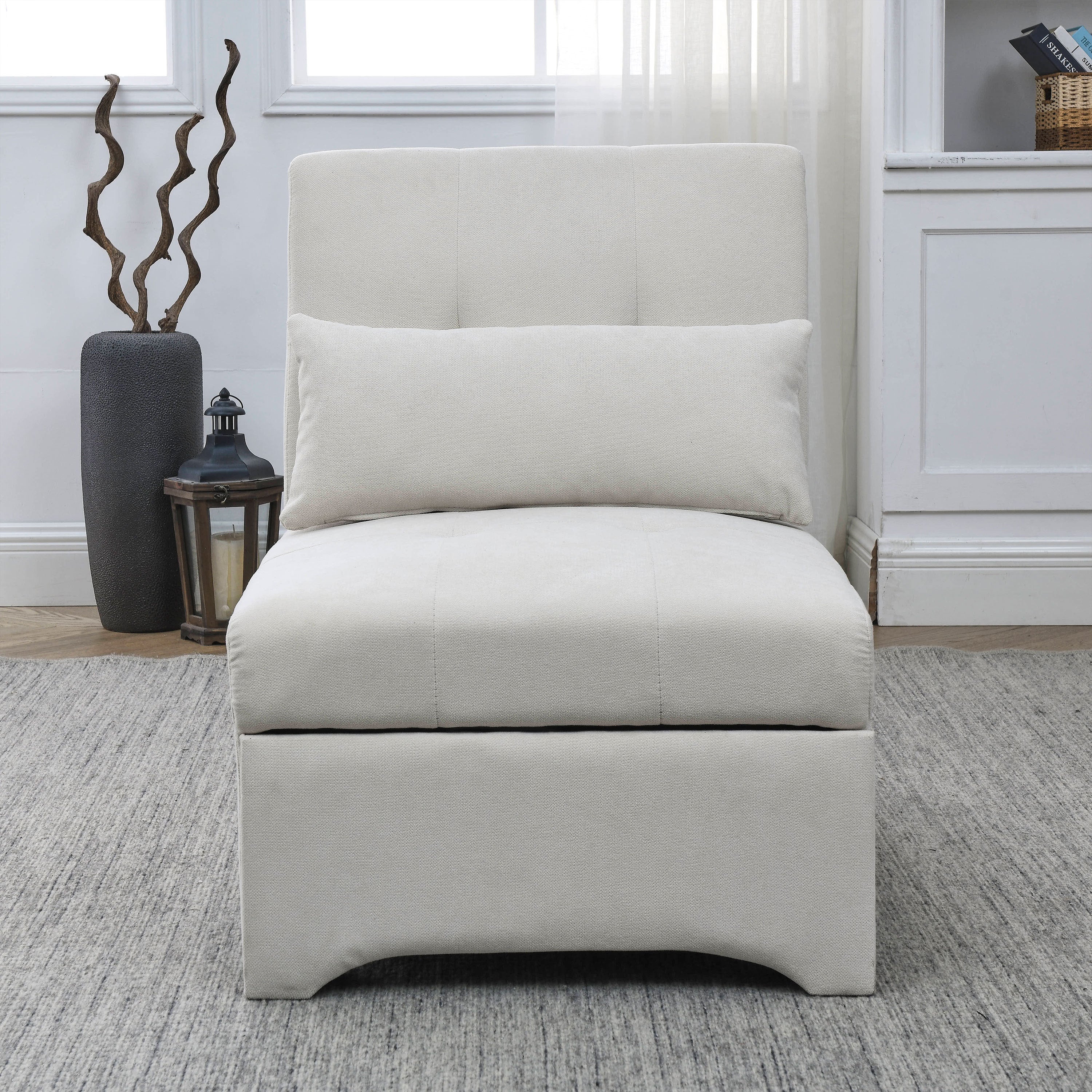 [Video] Welike 24.5"W Sleeper sofa bed, convertible chair 4 in 1 multifunctional folding sleeper sofa bed pull out sleeper sofa bed with adjustable backrest, single bed chair for small spaces - Atlantic Fine Furniture Inc