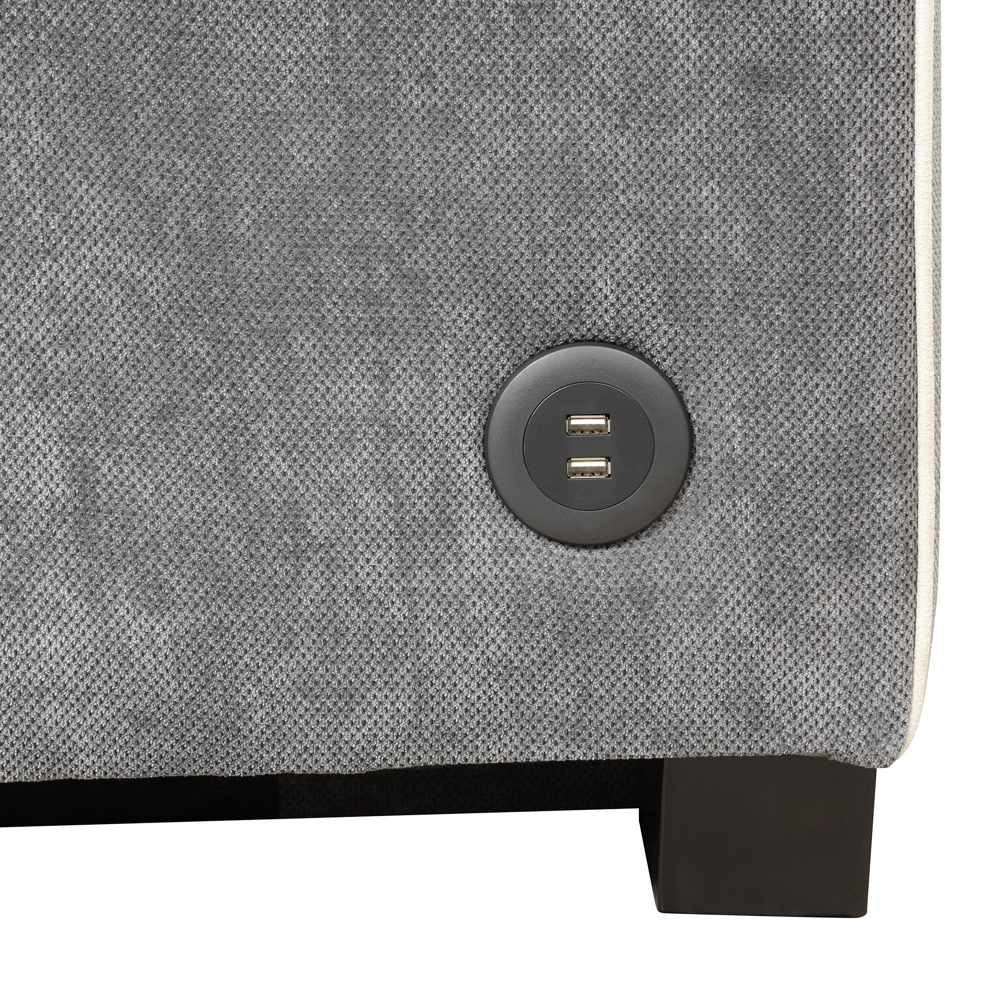 Orisfur. Linen Upholstered Sleeper Bed , Pull Out Sofa Bed Couch attached two throw pillows,Dual USB Charging Port and Adjustable Backrest for Living Room Space - Atlantic Fine Furniture Inc