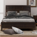 Classic Rich Brown 3 Pieces Queen Bedroom Set (Queen Bed + Nightstand*2) - Atlantic Fine Furniture Inc