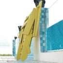 TALE Folding Adirondack Chair with Pullout Ottoman with Cup Holder, Oversized, Poly Lumber,  for Patio Deck Garden, Backyard Furniture, Easy to Install,YELLOW. Banned from selling on Amazon - Atlantic Fine Furniture Inc