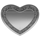 Aiko - Heart Shaped LED Light Wall Mirror - Silver - Atlantic Fine Furniture Inc
