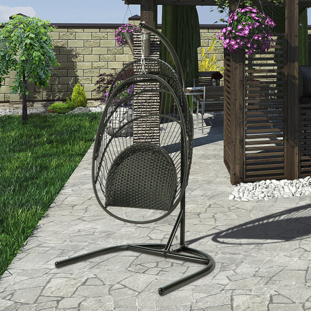 EGG SHAPE SWING CHAIR PATIO GRADEN HOME - Atlantic Fine Furniture Inc